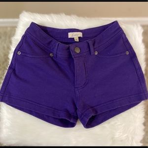 Cute purple hot short shorts